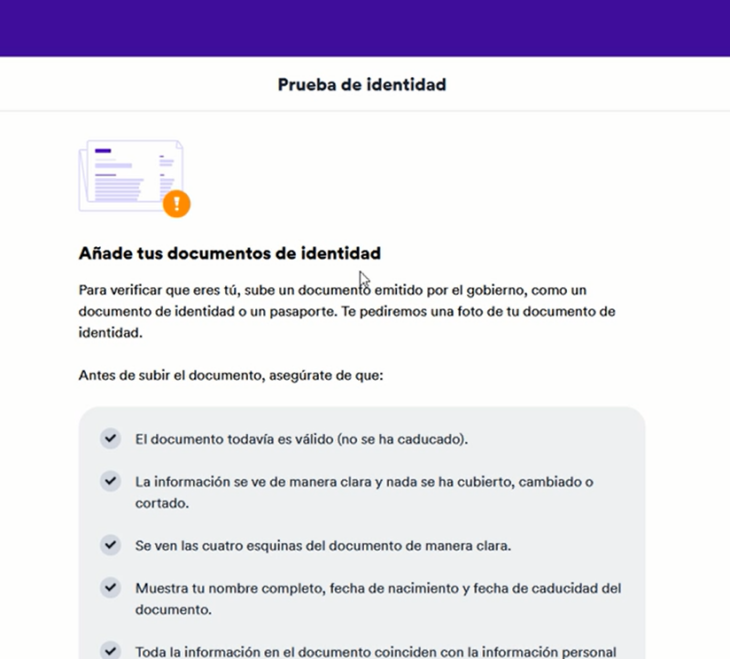 Condiciones debe cumplir el documento para que pueda aceptarse correctamente.